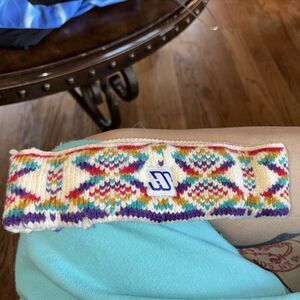 VINTAGE Murray Merkley Winter Ski Headband KNIT Retro Copper Mountain ONE SIZE